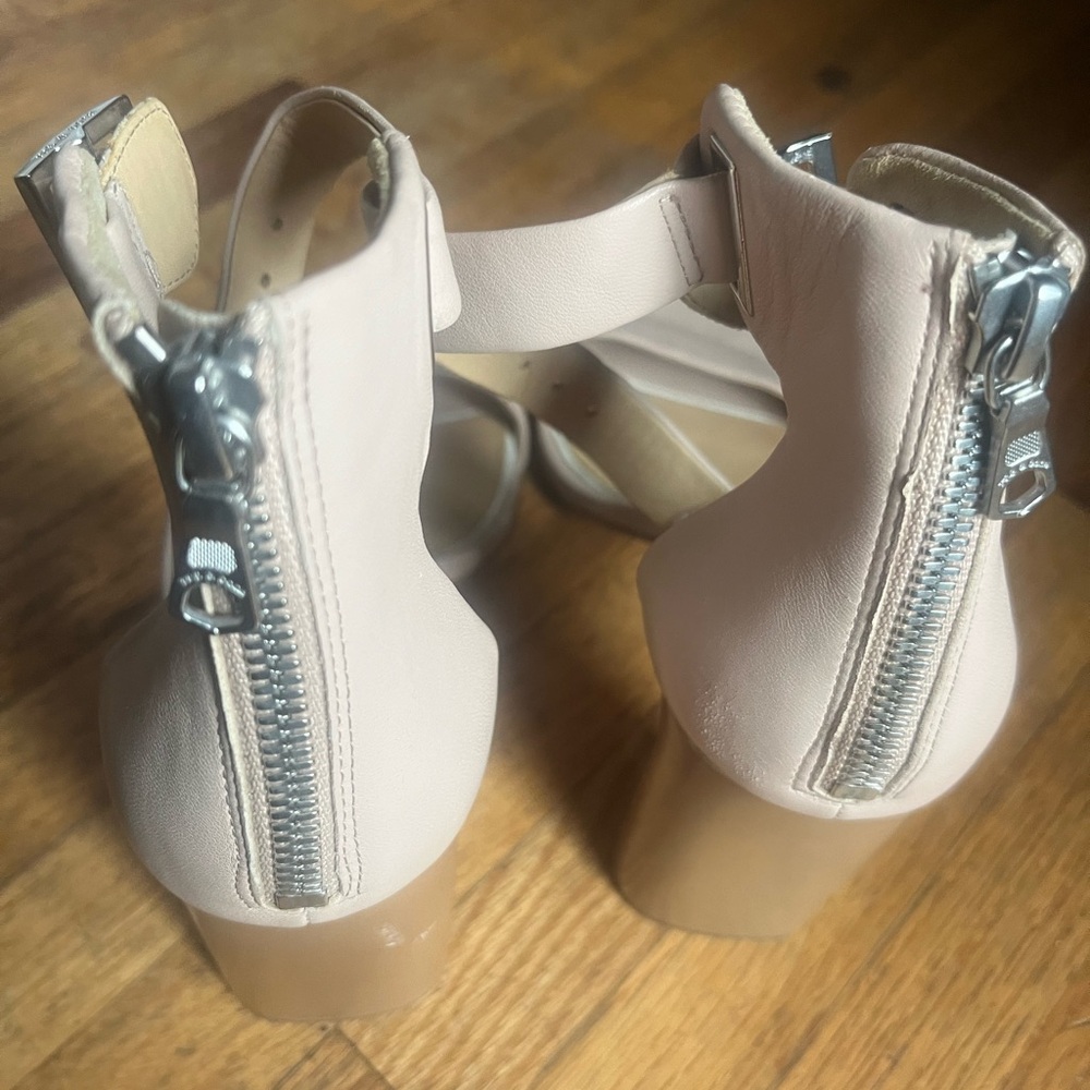 Rag & Bone ELLIS SANDAL Beige Ankle Strap Heels size 37 vguc - Picture 8 of 14